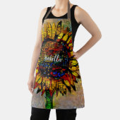 かわいらし抽象芸術ひま絵画わり エプロン (インサイチュ)