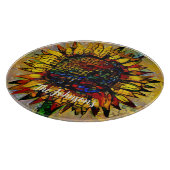 かわいらし抽象芸術ひま絵画わり カッティングボード (角)