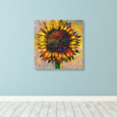 かわいらし抽象芸術ひま絵画わり キャンバスプリント (インサイチュ (ウッドフロア))