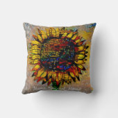 かわいらし抽象芸術ひま絵画わり クッション (裏面)