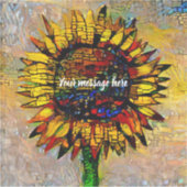 かわいらし抽象芸術ひま絵画わり シール (正面)