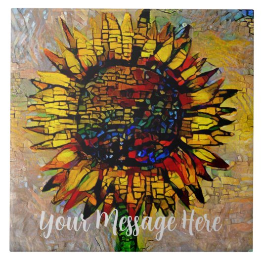 かわいらし抽象芸術ひま絵画わり タイル (正面)