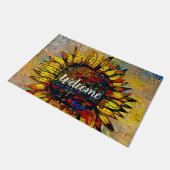 かわいらし抽象芸術ひま絵画わり ドアマット (アングル)