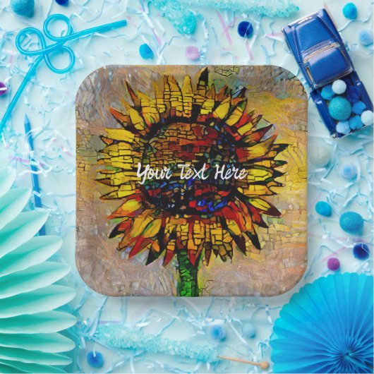 かわいらし抽象芸術ひま絵画わり ペーパープレート (パーティー)