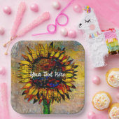 かわいらし抽象芸術ひま絵画わり ペーパープレート (パーティー)