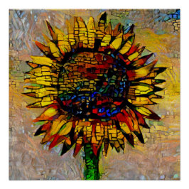 かわいらし抽象芸術ひま絵画わり ポスター