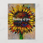 かわいらし抽象芸術ひま絵画わり ポストカード (正面)