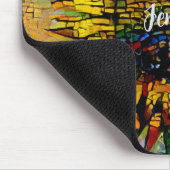 かわいらし抽象芸術ひま絵画わり マウスパッド (コーナー)