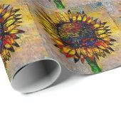 かわいらし抽象芸術ひま絵画わり ラッピングペーパー (ロールコーナー)