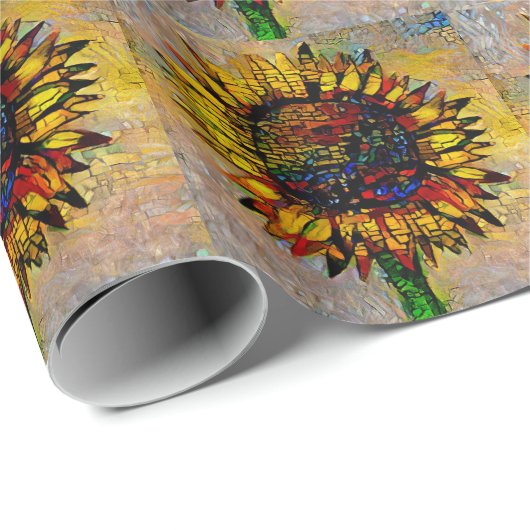 かわいらし抽象芸術ひま絵画わり ラッピングペーパー (ロールコーナー)