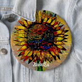 かわいらし抽象芸術ひま絵画わり 缶バッジ (インサイチュ)