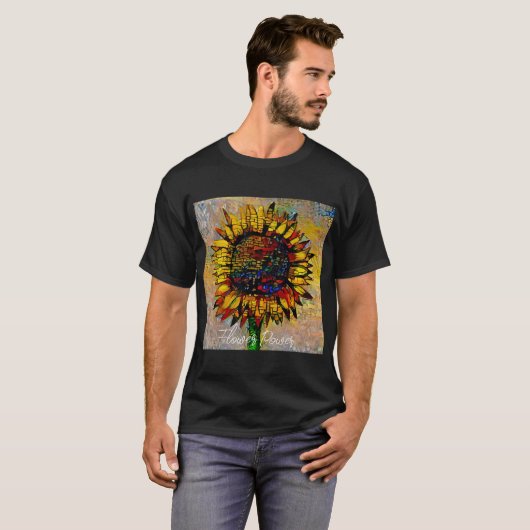 かわいらし抽象芸術ひま絵画わり Tシャツ (正面フル)