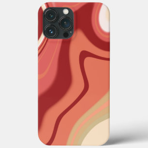 かわいらし抽象芸術旋回赤モダン気 iPhone 13 PRO MAXケース