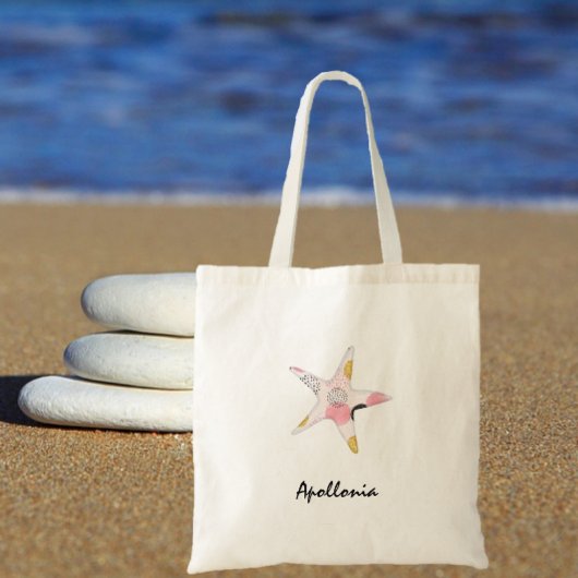 かわいらし抽象芸術模様海ヒトデ トートバッグ