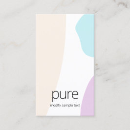 かわいらし抽象芸術絵を描パステルArt Shapes 名刺