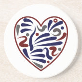 かわいらし抽象芸術 コースター (正面)