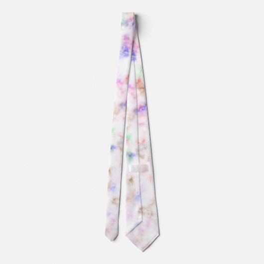 かわいらし数々の色大理石パターンタイ ネクタイ (裏面)
