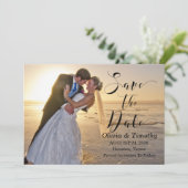 かわいらし文字オーバーレイ写真「日付の保存」 セーブザデート (スタンド正面)