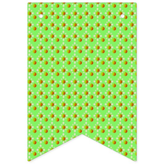 かわいらし春の結婚式りんご バンティングフラッグ (第2の旗)