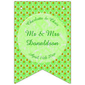 かわいらし春の結婚式りんご バンティングフラッグ (第3の旗)