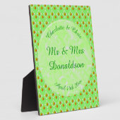 かわいらし春の結婚式りんご フォトプラーク (側面)