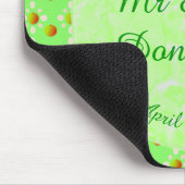 かわいらし春の結婚式りんご マウスパッド (コーナー)