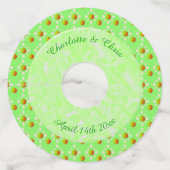 かわいらし春の結婚式りんご ワイングラスタグ (裏面)