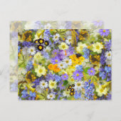 かわいらし春の花 ポストカード (正面/裏面)