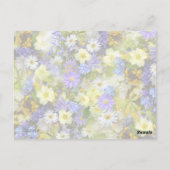 かわいらし春の花 ポストカード (裏面)