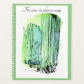 かわいらし春グリーンプランナー プランナー手帳 (正面)