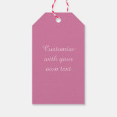 かわいらし春ピンクワイルドフラワーサンキュー ギフトタグ (裏面)