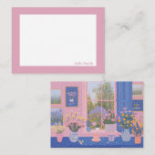 かわいらし春フローラノートカード ノートカード (正面/裏面)