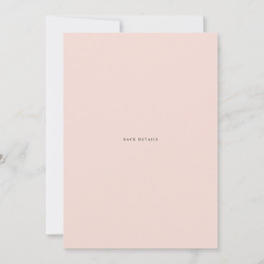 かわいらし春フローラフレームウェディングシャワー 招待状 (裏面)