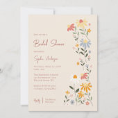 かわいらし春フローラブライダルシャワー 招待状 (正面)