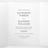 かわいらし春フローラ水カラーオールインワン結婚ズ 三つ折り招待状 (内部中)