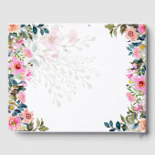 かわいらし春ワイルドフラワー結婚ズゲストブック ゲストブック (裏面)