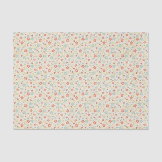 かわいらし春ヴィンテージフローラ 薄葉紙 (正面)