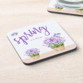 かわいらし春素朴フローラ コースター (左側)
