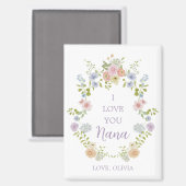 かわいらし春野の花 | 愛するナナ マグネット (正面/裏面)