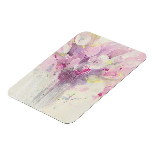 かわいらし春 |ソフトピンクのブーケ マグネット (左側)