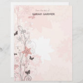 かわいらし書お洒落春の花 (正面/裏面)