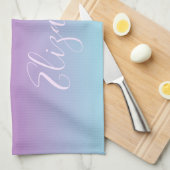 かわいらし最高のグラデーション母 キッチンタオル (四つ折り)