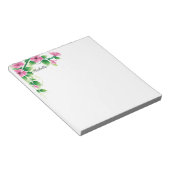 かわいらし朝顔の花メモ帳テキスト ノートパッド (アングル)