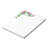 かわいらし朝顔の花メモ帳テキスト ノートパッド (回転)