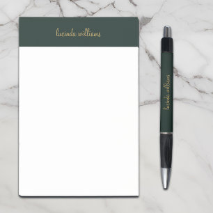 かわいらし木炭とシック金ゴールドスクリプトモノグラム ポストイット