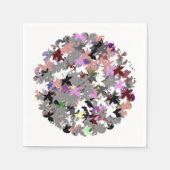 かわいらし木葉 スタンダードカクテルナプキン (正面)