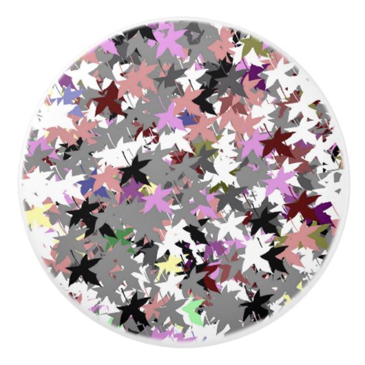 かわいらし木葉 セラミックノブ (正面)