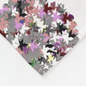 かわいらし木葉 フリースブランケット (角)