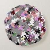 かわいらし木葉 ラウンドクッション (裏面)