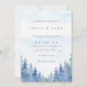 かわいらし松結婚式招待状 招待状 (正面)